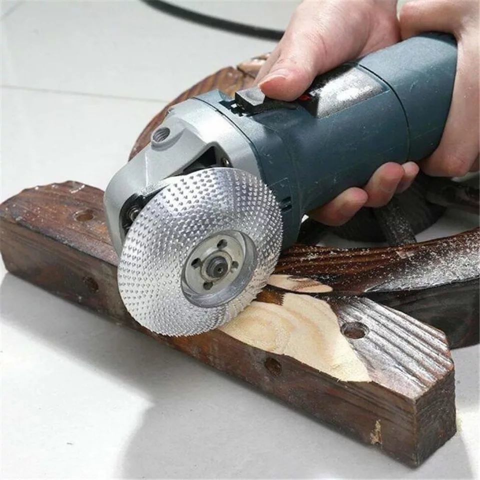 Woodworking grinding plastic thorn disk angle grinder with hard round grinding wheel grinding knife polishing wheel angle grinding tea tray file wood file