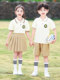 Kindergartenuniform, Sommerkleid, kurzärmelige Abschlussuniform aus reiner Baumwolle im britischen College-Stil, Sportanzug, Grundschuluniform