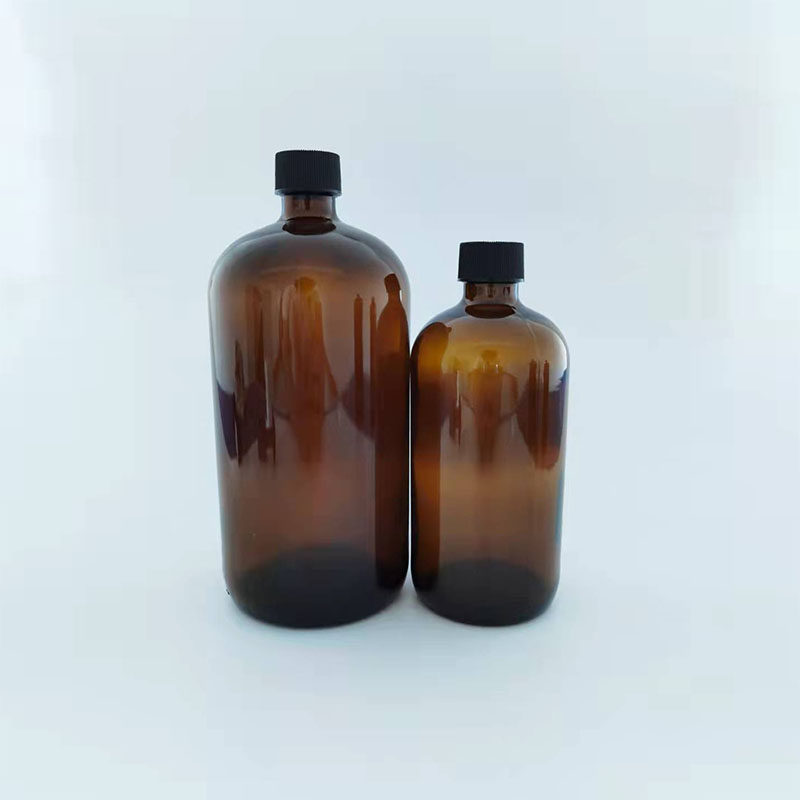 细口储液瓶 小口标准溶液存储瓶 密封四氟硅胶垫 50/100/250/500/1000ml试剂瓶棕色有机溶剂