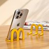 M-Shaped Mcdonald's Phone Stand, Mcdonald's Phone Holder, Office Desktop Ornament, Cute and High-End Niche Design for Women's Workstations