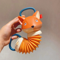 Little Fox Music Accordion Childrens Early Education Puzzle Hand-pulled Organ Toddler Exercise Little Hands Electric Music Toy