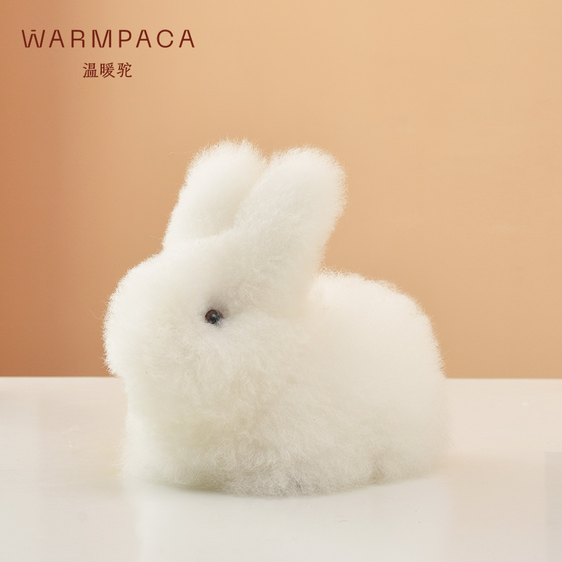 ペルー産リアルアルパカ ウサギ 人形 飾り ぬいぐるみ 女性の日ギフト 暖かいパカ 暖かいラクダ