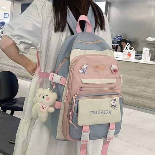 Ранец, сумка через плечо, вместительный и большой рюкзак, брендовая небольшая сумка, для средней школы