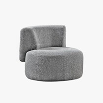 Nordic minimalist cute sheepskin velvet living room balcony lazy sofa chair fabric single chair model room art leisure chair