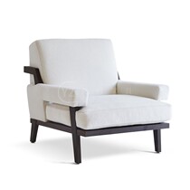 New Chinese House Club Office Leisure Chair Casting Room Hotel Lobby Lobby Fabric Reception Sofa Chair