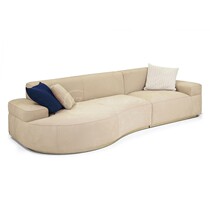 Italian minimalist creative metal double triple living room sofa light luxury modern hotel lobby reception sofa