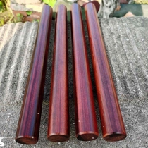 Small-leaf rosewood stick solid wood rolling stick round stick martial arts stick nunchaku red wood literary toy stick