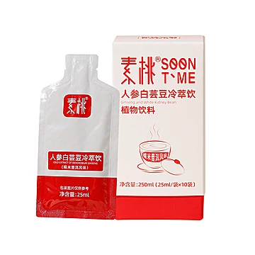 素桃人参白芸豆冷萃饮冷萃茶25ml*10