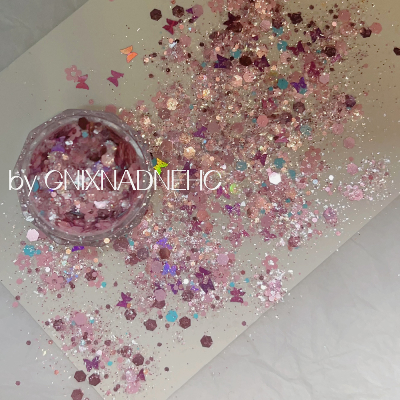New Color Polarized Sparkling Flower Butterfly Mixed Nail Art Glitter Sequins Nail Art Accessories