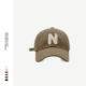 Letter N Baseball Cap Korean Style ins Street Fashion Brand Unisex Street Style Spring and Summer Simple Face-Slimming Soft Top Peaked Cap