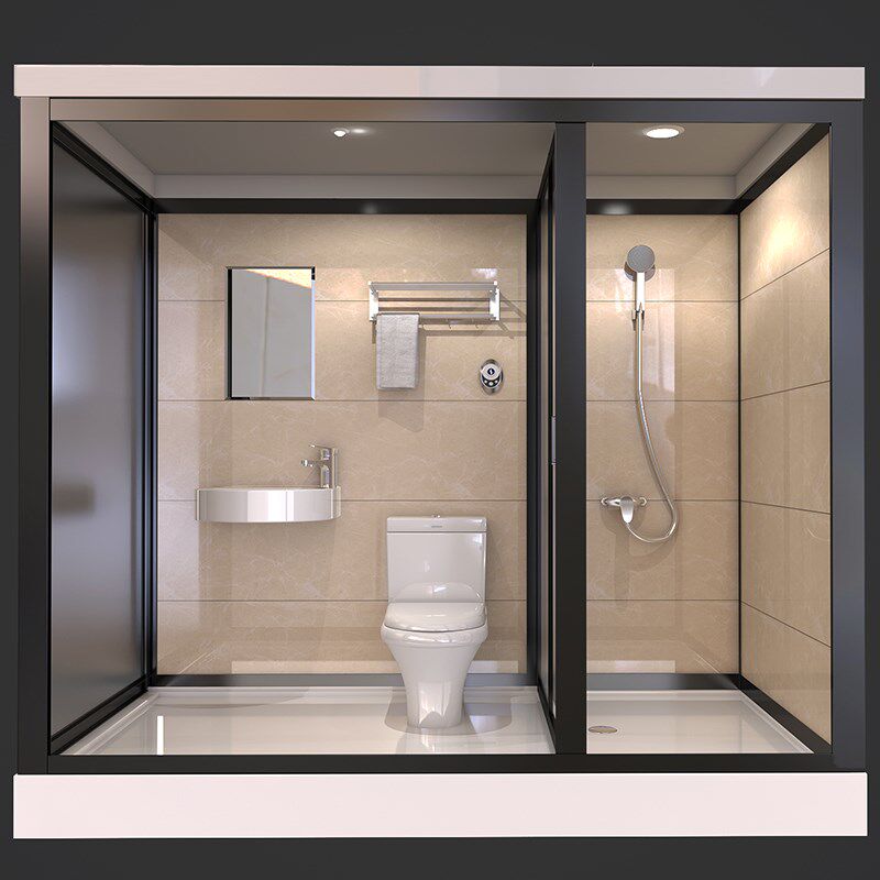Integral shower room household bathroom dry and wet separation partition integrated toilet rural bath room integrated powder room