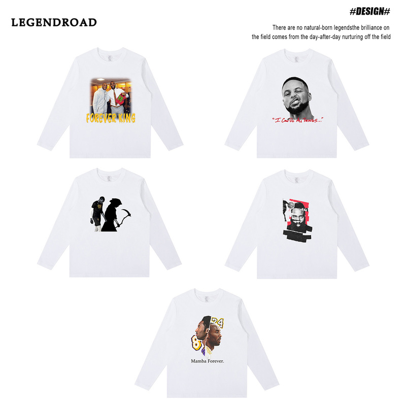 Legendroad Basketball Nba Kobe James Curry Durant Harden Jokic Pure Cotton Long-Sleeved T-Shirt Legendroad Basketball Nba Kobe James Curry Durant Harden Jokic Pure Cotton Long-Sleeved T-Shirt