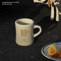 goodfornothing original design cup in cup double-sided ceramic mug milk cup coffee cup