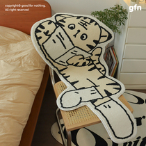 goodfornothing original year of the tiger rug lay flat tiger sleepy tiger cute rug by the bed in the bedroom