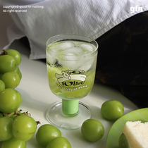 goodfornothing original design puppy goblets cute wine glass juice drink glass milk glass