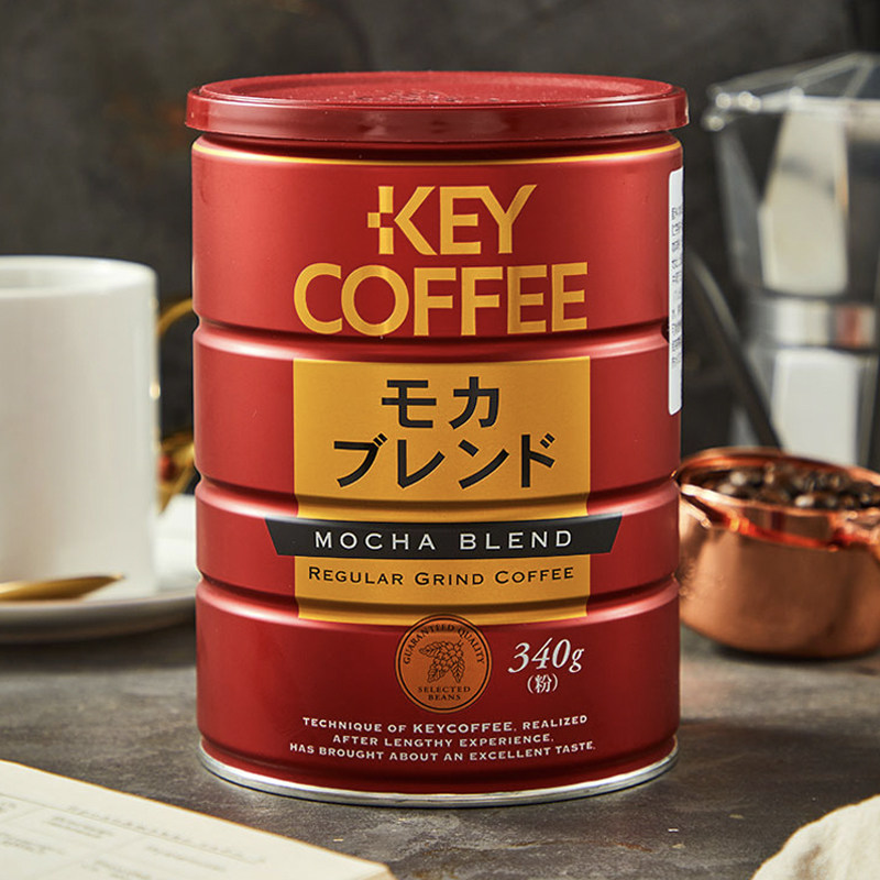 日本进口 KEY COFFEE 醇香烘焙咖啡粉 340g罐装 双重优惠折后￥64.8包邮 摩卡烘焙咖啡粉可选
