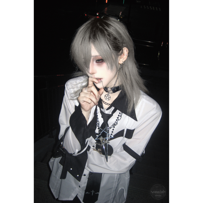 In-Stock Voidx/Unit-001 Structural Uniform Restraints Shirt Dark Visual Style Unisex Loose Mid-Length In-Stock Voidx/Unit-001 Structural Uniform Restraints Shirt Dark Visual Style Unisex Loose Mid-Length