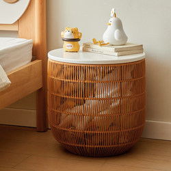 Japanese-Style Rattan-Like Laundry Basket for Home Use, Dirty Clothes Storage Basket for Bedroom, Bathroom Laundry Basket