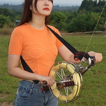 Kite string wheel stainless steel strap wheel large kite flying strong and durable for adults and children brake self-locking and thickened