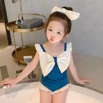 Girl Swimsuit Conjoined Ocean Gas Little Girl Summer Princess Swim Suit 3 Year Old Baby 2 Nets Red Child Swimsuit Baby