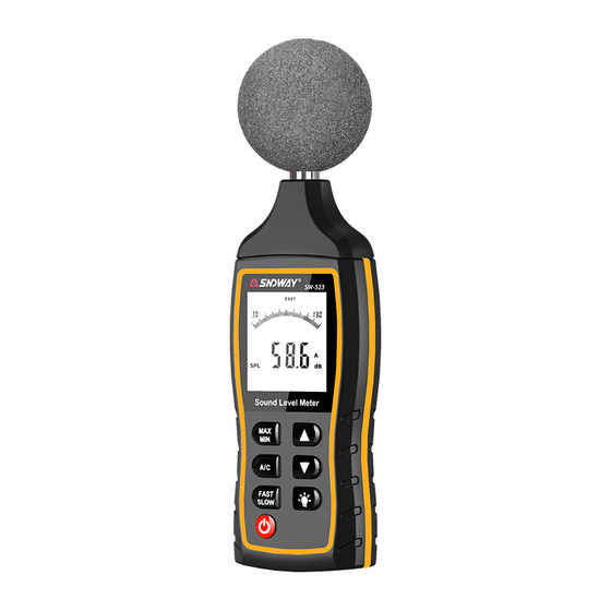 Shendawei 소음 측정기 데시벨 측정기 산업용 소음 측정기 고정밀 휴대용 전문 디지털 소음 측정기 테스터