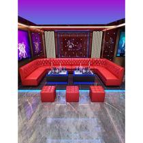 Guangxi customized ktv sofa coffee table family karaoke music restaurant box light luxury style U-shaped bar deck sofa