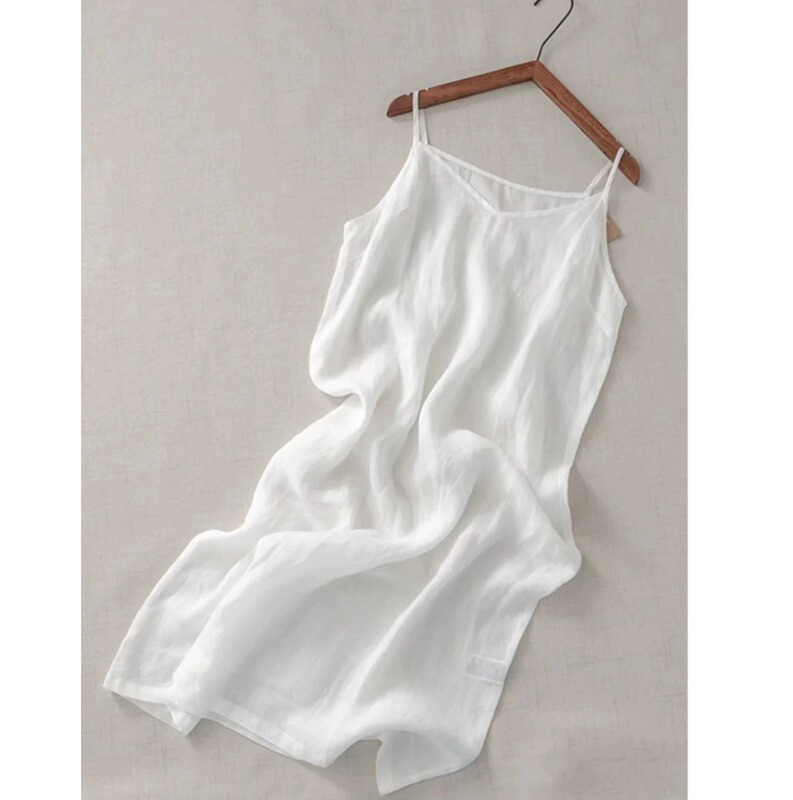 100% Combed Cotton Camisole Dress for Women, Plus Size, Summer, Loose, Lightweight, Mid-Length, Inner Layer, Slip Dress 100% Combed Cotton Camisole Dress for Women, Plus Size, Summer, Loose, Lightweight, Mid-Length, Inner Layer, Slip Dress