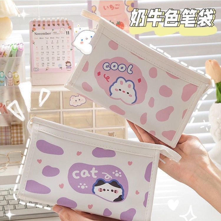 Pencil case girls cute fairy gas mesh red pencil bag girl Little crowdsourced 2021 New ins and days high face value