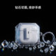 [Guxou Patented Model]Suitable for Airpodspro3 Automatic Pop-Up Crystal Clear Diamond Transparent Protective Case for Apple 1, 2, 3, 4 Generation Airpods4 Earphone Case, High-End Simple New Model