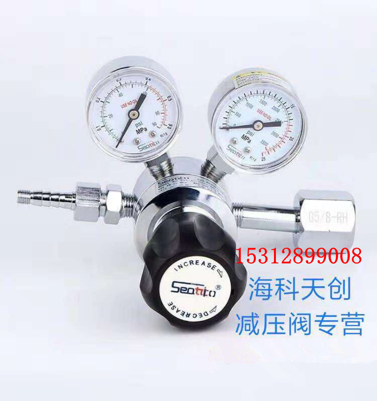 SEATICO Haikotian Genesis G12T Double Level Pressure Reducer Oxygen Nitrogen Argon Helium Laboratory with WYQYS-1