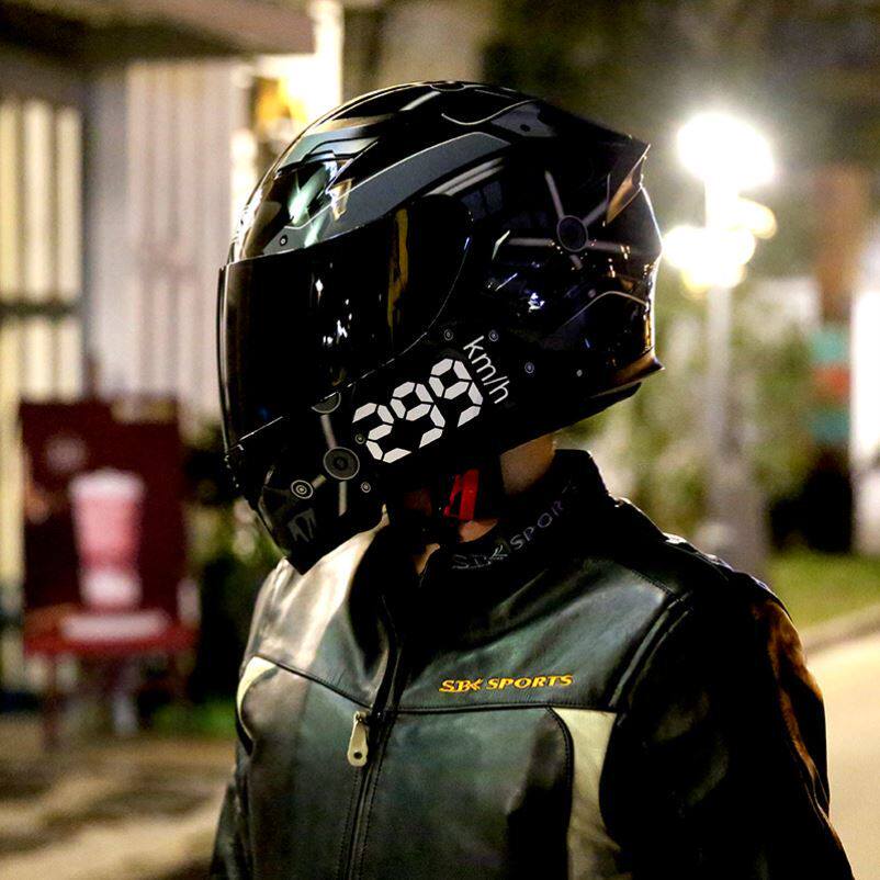 Hard hat with bluetooth headset big smart hard hat size men summer simple electric car summer good-looking hard hat