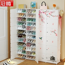 Shoe cabinet Simple and economical assembly Plastic dustproof shoe rack Multi-layer space-saving household simple modern multi-functional