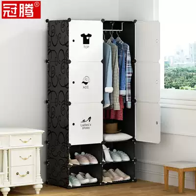 Hanger Floor-to-ceiling bedroom door entrance small shoe cabinet with coat rack Shoe rack Shoe and hat integrated shelf Simple wardrobe