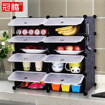 Cupboard kitchen simple assembly multi-function storage small cabinet household storage cabinet side cabinet economy