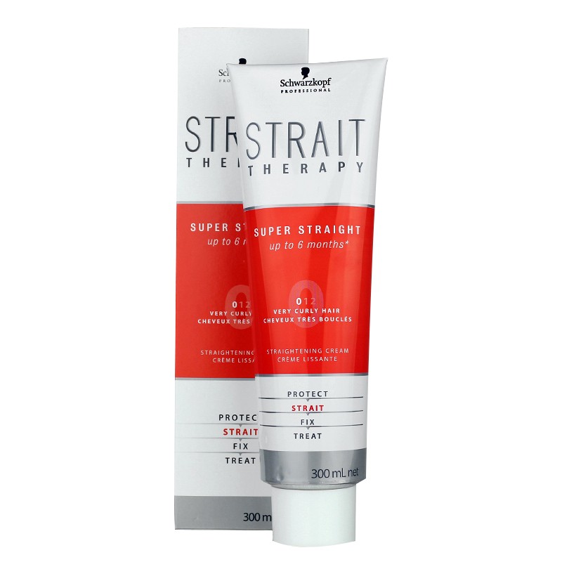 Schwarzkopf straight hair cream softener no-pull permanent styling home straightening supple wash straight hair barber shop ion perm