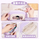 Пенал для школьников, вместительная и большая двухэтажная система хранения