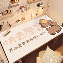 Kapibala student desk mat childrens learning environmentally friendly desk mat water guinea pig leather desk eye protection tablecloth
