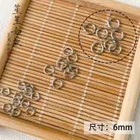 6 -миллиметровое серебряное отверстие 50 кусочков