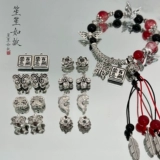 Ретро металлические бусины, подвеска, браслет из бисера ручной работы, ожерелье, аксессуар, аксессуары