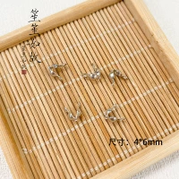 Серебряная сумка пряжка 10 штук