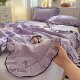 Fresh and Simple Lace Double-Layer Gauze Summer Quilt, Single/Double Summer Quilt, Air-Conditioning Quilt, Suitable for Student Dormitories, Machine Washable