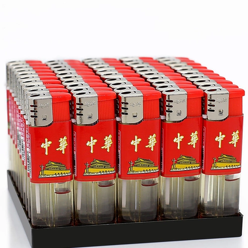 Большая прозрачная одноразовая зажигалка, круглосуточный магазин