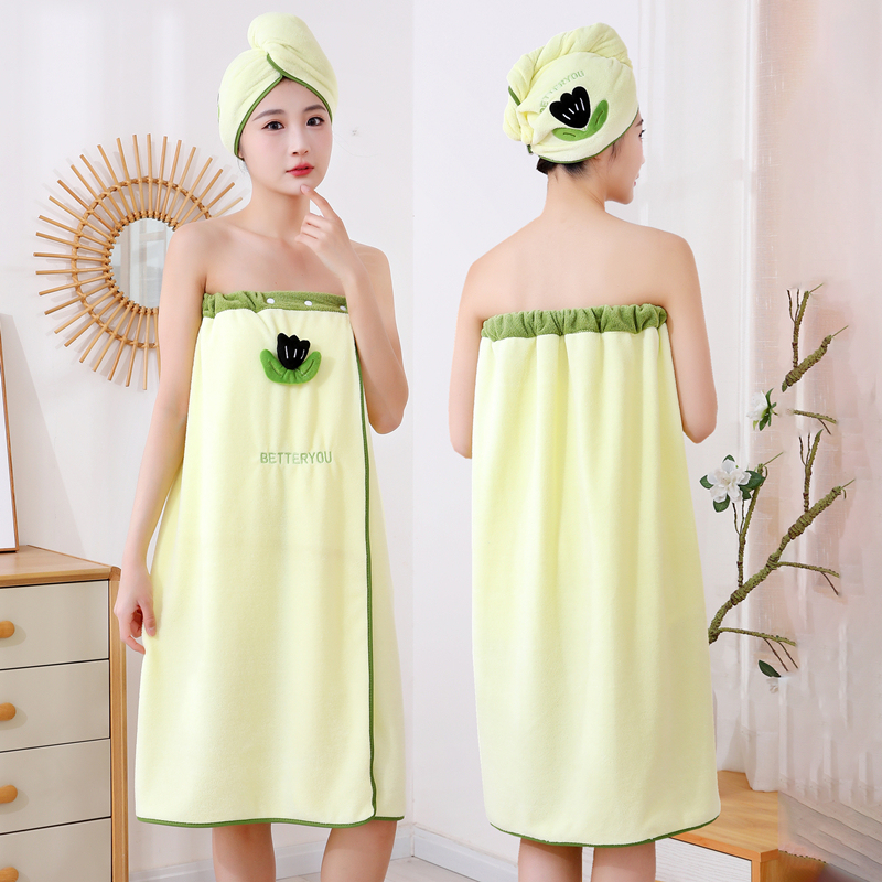 Bath Towel and Hair Drying Cap Two-Piece Set 2024 New Model for Home Use, Women's Bath Skirt Style, Wearable and Wrapable, Quick-Dry Towel Three-Piece Set Bath Towel and Hair Drying Cap Two-Piece Set 2024 New Model for Home Use, Women's Bath Skirt Style, Wearable and Wrapable, Quick-Dry Towel Three-Piece Set