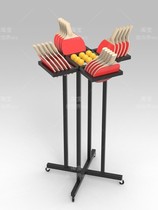 Table tennis racket display storage rack school exercise gym special rack sports display support hanging shelf