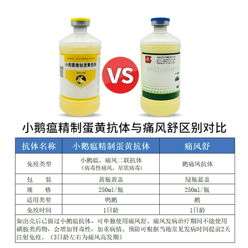 永健 Пытка из яичного желточного желтого желтого желтка подагра, подагра для утки и гусей, небольшая вакцина против антител, три недели заболевания