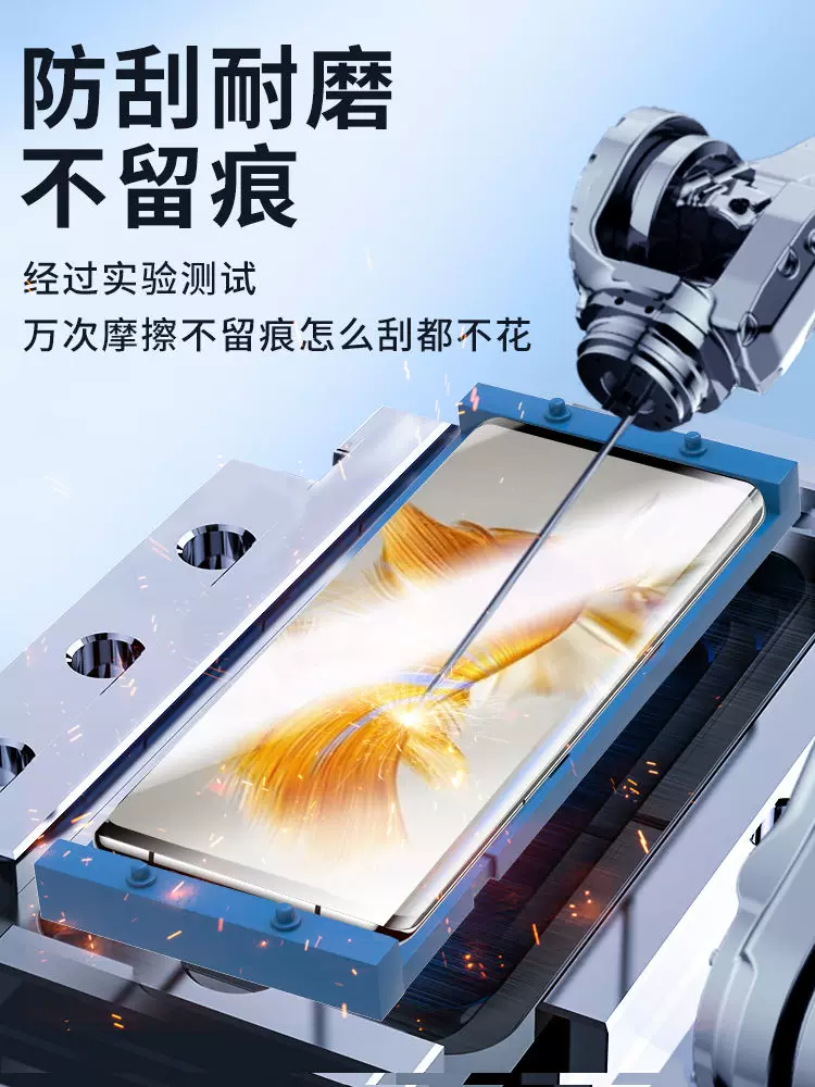 Совместимая защитная пленка для мобильного телефона Huawei Mate60, стальная пленка для Mate50, керамическая пленка для Mate40, изогнутая поверхность RS антизасветка, разблокировка отпечатком, PRO полный экран 5G Huawei, Glory