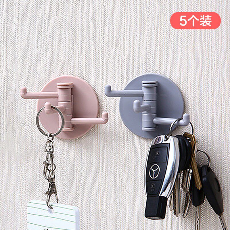 Hook Rotary Adhesive Triangle Towel Rack Kitchen Bathroom Shelve Free to punch without scar hanger door Post-hanging