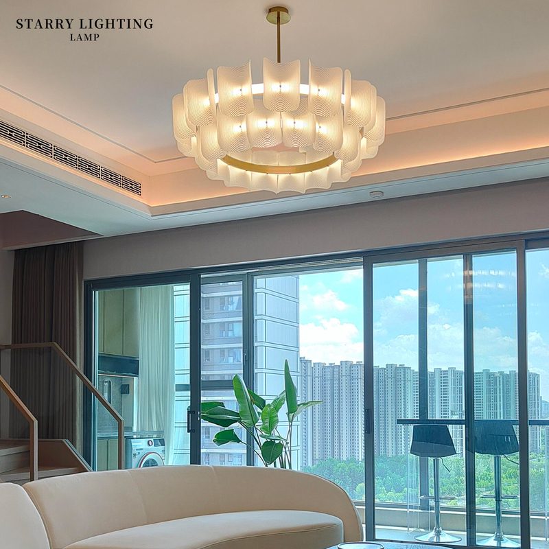 Wabi-Sabi Style Living Room Main Light, French Light Luxury 2026 Model, Dining Room and Bedroom Chandelier, Designer Cream Style Tile Chandelier Wabi-Sabi Style Living Room Main Light, French Light Luxury 2026 Model, Dining Room and Bedroom Chandelier, Designer Cream Style Tile Chandelier