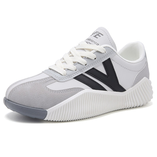 Genuine Leather Sneakers for Women 2024 Spring New Versatile Flat Breathable Fashionable Casual Running White Shoes Sneakers for Women