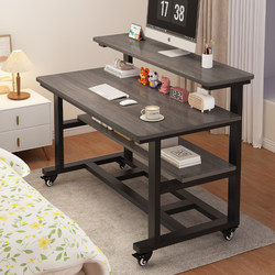 Bedside Table, Movable Computer Desk, Small Table, Bedroom Home Student Desk, Simple Study Desk, Office Desk